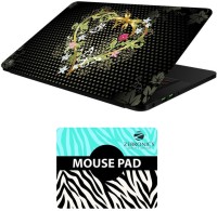 FineArts Floral - LS5569 Laptop Skin and Mouse Pad Combo Set(Multicolor)   Laptop Accessories  (FineArts)