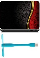 Print Shapes Black & red texture Combo Set(Multicolor)   Laptop Accessories  (Print Shapes)