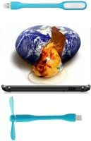 Print Shapes earth eag crashed Combo Set(Multicolor)   Laptop Accessories  (Print Shapes)
