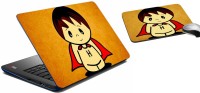 meSleep Girl Laptop Skin And Mouse Pad 329 Combo Set(Multicolor)   Laptop Accessories  (meSleep)