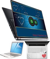 FineArts Heart H054 4 in 1 Laptop Skin Pack with Screen Guard, Key Protector and Palmrest Skin Combo Set(Multicolor)   Laptop Accessories  (FineArts)
