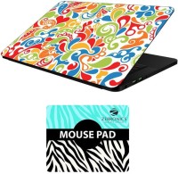 FineArts Floral - LS5663 Laptop Skin and Mouse Pad Combo Set(Multicolor)   Laptop Accessories  (FineArts)