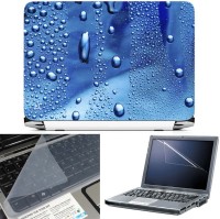 FineArts Water Drop Blue 3 in 1 Laptop Skin Pack With Screen Guard & Key Protector Combo Set(Multicolor)   Laptop Accessories  (FineArts)