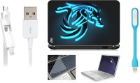 Print Shapes Blue dragon screen Combo Set(Multicolor)   Laptop Accessories  (Print Shapes)