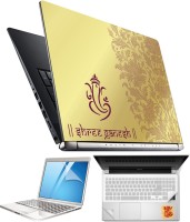 FineArts Lord Ganesh H042 4 in 1 Laptop Skin Pack with Screen Guard, Key Protector and Palmrest Skin Combo Set(Multicolor)   Laptop Accessories  (FineArts)