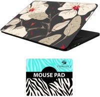 View FineArts Floral - LS5538 Laptop Skin and Mouse Pad Combo Set(Multicolor) Laptop Accessories Price Online(FineArts)