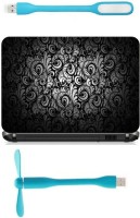 Print Shapes Black texture Combo Set(Multicolor)   Laptop Accessories  (Print Shapes)