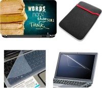Namo Art Laptop Accessories words more than quote 4in1 14.1 Combo Set(MultiColour)   Laptop Accessories  (Namo Art)