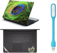 View Namo Arts Laptop Skins with Track Pad Skin and USB Led Light LISLEDHQ1034 Combo Set(Multicolor) Laptop Accessories Price Online(Namo Arts)