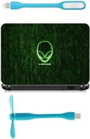 Print Shapes alienware green2 Combo Set(Multicolor)   Laptop Accessories  (Print Shapes)