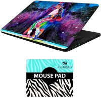 FineArts Famous Characters - LS5518 Laptop Skin and Mouse Pad Combo Set(Multicolor)   Laptop Accessories  (FineArts)