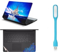 View Namo Arts Laptop Skins with Track Pad Skin and USB Led Light LISLEDHQ1049 Combo Set(Multicolor) Laptop Accessories Price Online(Namo Arts)