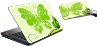 meSleep Butterfly Impression Laptop Skin And Mouse Pad 251 Combo Set(Multicolor)   Laptop Accessories  (meSleep)