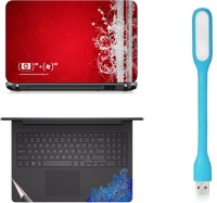 Namo Arts Laptop Skins with Track Pad Skin and USB Led Light LISLEDHQ1002 Combo Set(Multicolor)   Laptop Accessories  (Namo Arts)