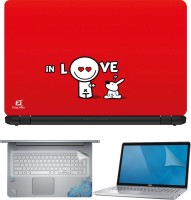 FineArts In Love 4 in 1 Laptop Skin Pack with Screen Guard, Key Protector and Palmrest Skin Combo Set(Multicolor)   Laptop Accessories  (FineArts)