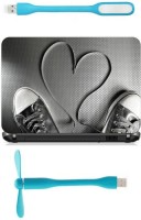 Print Shapes shoes string heart Combo Set(Multicolor)   Laptop Accessories  (Print Shapes)