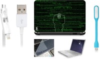 Print Shapes Hacker Combo Set(Multicolor)   Laptop Accessories  (Print Shapes)
