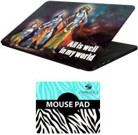FineArts Quotes - LS5925 Laptop Skin and Mouse Pad Combo Set(Multicolor)   Laptop Accessories  (FineArts)
