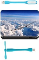 Print Shapes Aeroplane in sky Combo Set(Multicolor)   Laptop Accessories  (Print Shapes)