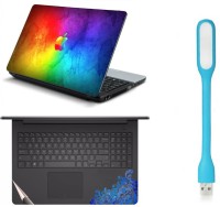 Namo Arts Laptop Skins with Track Pad Skin and USB Led Light LISLEDHQ1044 Combo Set(Multicolor)   Laptop Accessories  (Namo Arts)