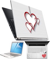 FineArts Heart H066 4 in 1 Laptop Skin Pack with Screen Guard, Key Protector and Palmrest Skin Combo Set(Multicolor)   Laptop Accessories  (FineArts)
