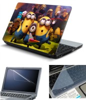 Namo Art 3in1 Laptop Skins with Screen Guard and Key Protector HQ1056 Combo Set(Multicolor)   Laptop Accessories  (Namo Art)