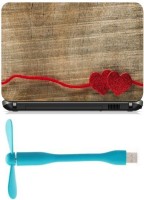 Print Shapes Two red hearts love Combo Set(Multicolor)   Laptop Accessories  (Print Shapes)