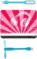 Print Shapes Headphones Pink Combo Set(Multicolor)   Laptop Accessories  (Print Shapes)