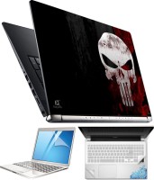 FineArts White Skull 4 in 1 Laptop Skin Pack with Screen Guard, Key Protector and Palmrest Skin Combo Set(Multicolor)   Laptop Accessories  (FineArts)