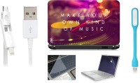 Print Shapes Make Your own kind of music Combo Set(Multicolor)   Laptop Accessories  (Print Shapes)