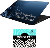 FineArts Quotes - LS5886 Laptop Skin and Mouse Pad Combo Set(Multicolor)   Laptop Accessories  (FineArts)
