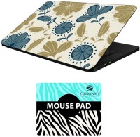 View FineArts Floral - LS5648 Laptop Skin and Mouse Pad Combo Set(Multicolor) Laptop Accessories Price Online(FineArts)