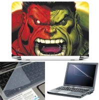 FineArts Red Hulk Vs Green Hulk 3 in 1 Laptop Skin Pack With Screen Guard & Key Protector Combo Set(Multicolor)   Laptop Accessories  (FineArts)