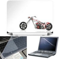FineArts Bike 3 in 1 Laptop Skin Pack With Screen Guard & Key Protector Combo Set(Multicolor)   Laptop Accessories  (FineArts)