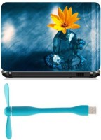 Print Shapes abstact blue flower Shiva Combo Set(Multicolor)   Laptop Accessories  (Print Shapes)
