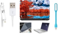 Print Shapes Nature Trees Combo Set(Multicolor)   Laptop Accessories  (Print Shapes)