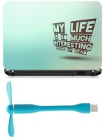 Print Shapes my life is so much Combo Set(Multicolor)   Laptop Accessories  (Print Shapes)