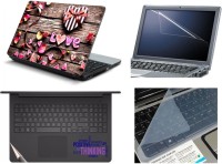 View Namo Arts Laptop Skins with Track Pad Skin, Screen Guard and Key Protector HQ1080 Combo Set(Multicolor) Laptop Accessories Price Online(Namo Arts)