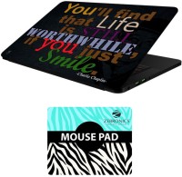 FineArts Quotes - LS5882 Laptop Skin and Mouse Pad Combo Set(Multicolor)   Laptop Accessories  (FineArts)