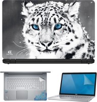 View FineArts Snow Leopard 4 in 1 Laptop Skin Pack with Screen Guard, Key Protector and Palmrest Skin Combo Set(Multicolor) Laptop Accessories Price Online(FineArts)