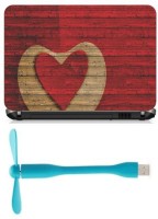 Print Shapes wood hearts Combo Set(Multicolor)   Laptop Accessories  (Print Shapes)