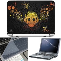 FineArts Ofrenda 3 in 1 Laptop Skin Pack With Screen Guard & Key Protector Combo Set(Multicolor)   Laptop Accessories  (FineArts)