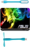 View Print Shapes Asus with heart of teclonogy Combo Set(Multicolor) Laptop Accessories Price Online(Print Shapes)