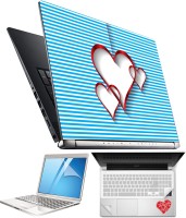 FineArts Heart H069 4 in 1 Laptop Skin Pack with Screen Guard, Key Protector and Palmrest Skin Combo Set(Multicolor)   Laptop Accessories  (FineArts)