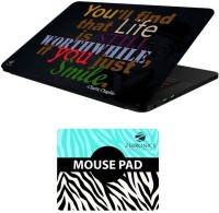 FineArts Quotes - LS5955 Laptop Skin and Mouse Pad Combo Set(Multicolor)   Laptop Accessories  (FineArts)