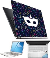 FineArts Abstract H018 4 in 1 Laptop Skin Pack with Screen Guard, Key Protector and Palmrest Skin Combo Set(Multicolor)   Laptop Accessories  (FineArts)