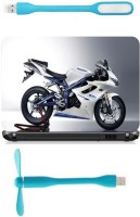 Print Shapes triumph Daytona bike Combo Set(Multicolor)   Laptop Accessories  (Print Shapes)