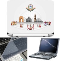 FineArts Incredible India 3 in 1 Laptop Skin Pack With Screen Guard & Key Protector Combo Set(Multicolor)   Laptop Accessories  (FineArts)