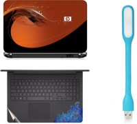 Namo Arts Laptop Skins with Track Pad Skin and USB Led Light LISLEDHQ1003 Combo Set(Multicolor)   Laptop Accessories  (Namo Arts)