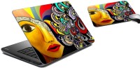 meSleep Abstract Laptop Skin and Mouse Pad 48 Combo Set(Multicolor)   Laptop Accessories  (meSleep)